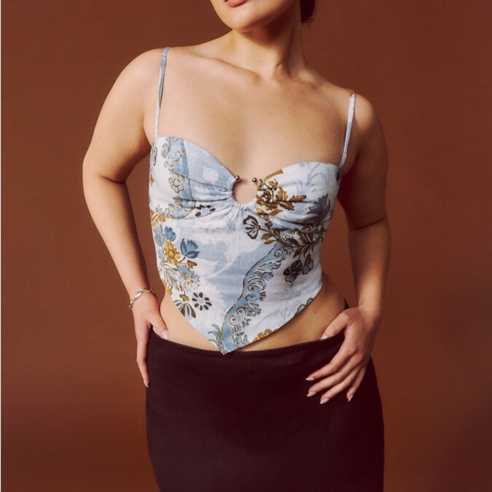 Reformation Sansa Linen Top